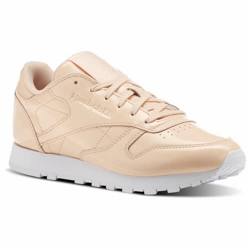Tenisi Reebok Classic Leather Patent Dama Roz/Albi Romania CN3154BQ